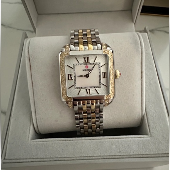 Michele Milou 2 tone watch Roman numbers - Picture 1 of 4